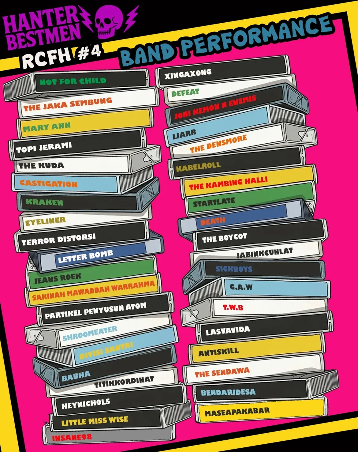 Poster RCFH Vol 4 - lineup dan informasi acara
