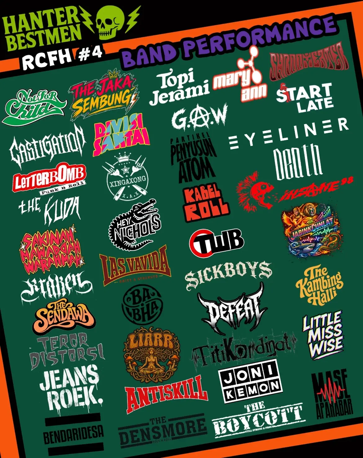 Poster RCFH Vol 4 - detail acara
